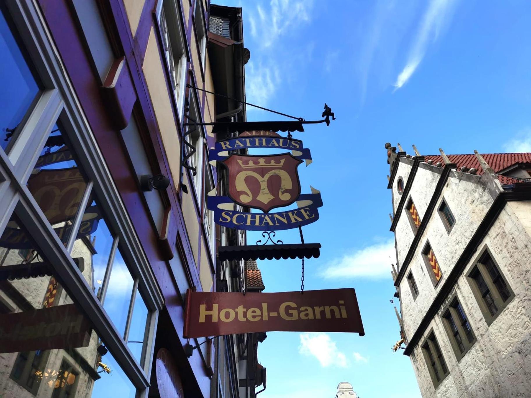 Alte Rathausschaenke - Hotel Garni Hannoversch Münden Zewnętrze zdjęcie